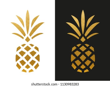 Modern Golden Pineapple Shape