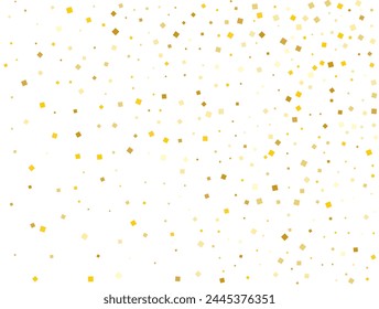 Modernes Konfetti auf goldenem Platz. Vektorillustration.