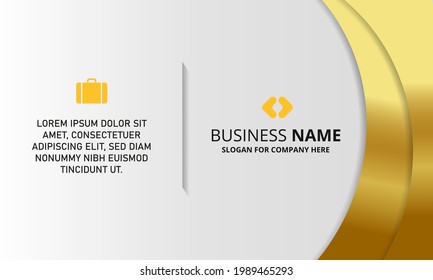 Modern Golden White Business Background