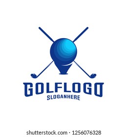 Modern Golf Badge Logo Vector. Golf club logo design template. Labels and Emblems
