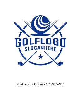 Modern Golf Badge Logo Vector. Golf club logo design template. Labels and Emblems