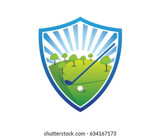 Modern Golf Logo Blue Sky Golf Stock Vector (Royalty Free) 634167173 ...