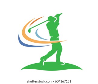 Golfer with Golf Club Cartoon Images, Stock Photos & Vectors | Shutterstock