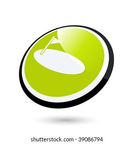 modern golf sign