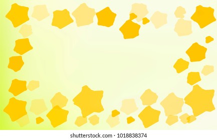 Modern and Good Looking Golden Stars on Light Yellow Gradient Background