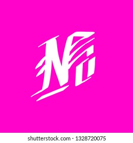 Modern gothic calligraphy. Handwritten phrase No pink background
