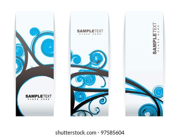 Modern gothic style paper elements with abstract design