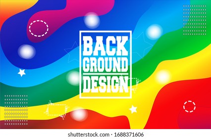 Modern Gradation Background in Full Color rainbow