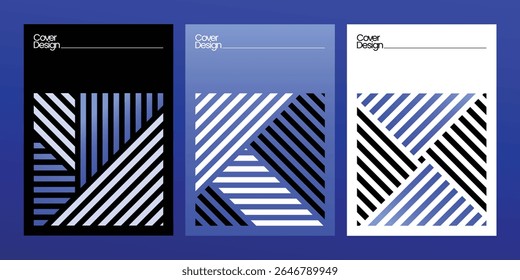 Modern Gradeint Annual Report Cover Design Set - Vector Report Cover - Editable cover design