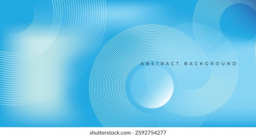 Modern Gradient abstract background with circular line patterns. Vector illustration