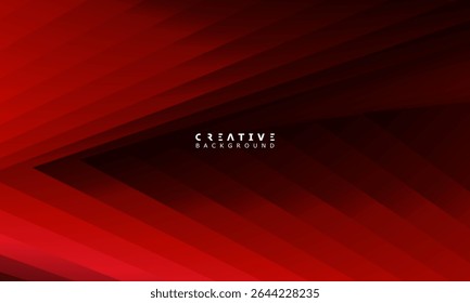 Modern gradient abstract background. Cover template with red and black color perspective geometric shapes. Ideal design for social media, cover, banner, flyer.
