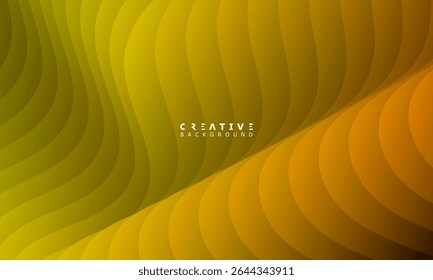 Modern gradient abstract background. Cover template with yellow and orange color perspective geometric shapes. Ideal design for social media, cover, banner, flyer.