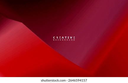 Modern gradient abstract background. Cover template with red color perspective geometric shapes. Ideal design for social media, cover, banner, flyer.