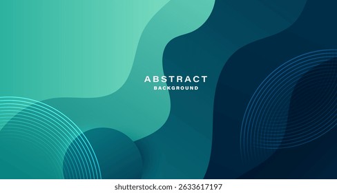 Modern gradient abstract background with elegant curves and circular elements