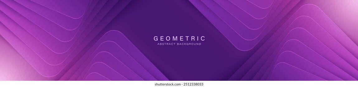 Fundo abstrato gradiente moderno com camada de sobreposição. Formas geométricas com linhas brilhantes. Composição de formas quadradas arredondadas. Design gráfico futurista. Ilustração vetorial