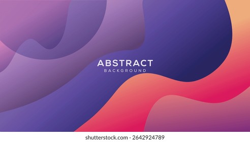 Plano de fundo abstrato gradiente moderno com curvas de gradiente suaves para Web, banner e apresentação.