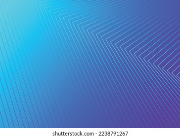 Fondo abstracto de gradiente moderno, líneas onduladas sobre fondo de color azul claro a azul oscuro.Vector.