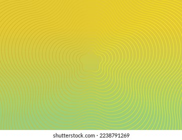 Fondo abstracto de gradiente moderno, líneas onduladas sobre fondo de color amarillo claro a amarillo oscuro.Vector