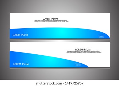 Modern gradient abstract banner template designs