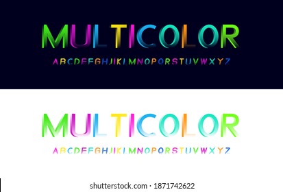 Modern gradient alphabet fonts. Typography for a poster, banner. Vector element or template A to Z