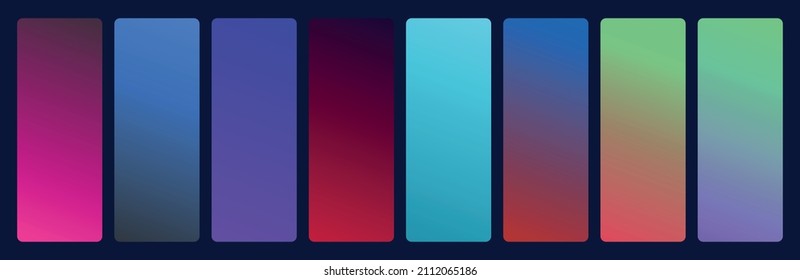 Modern Gradient Art Style Web Collection Set