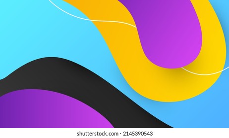 Modern gradient background with abstract colorful geometric shapes texture decoration. Vector illustration for presentation design, annual report, tech banner, web header