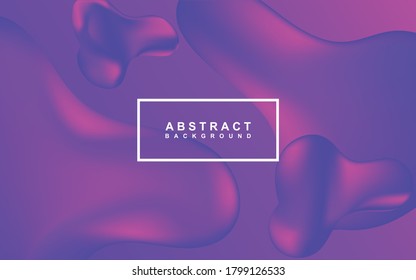Modern gradient background with abstract shapes. Vector 3d flow, liquid, and fluid composition. Motion dynamic illustration template can use for presentation, cover flyer, poster, landing page web
