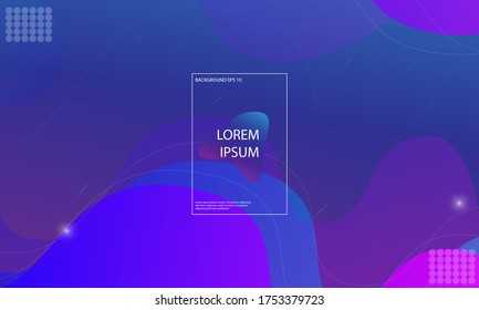 Diseño de fondo de degradado de color. Resumen de fondo geométrico con formas líquidas. Diseño de fondo frío para afiches. Ilustración vectorial Eps10.