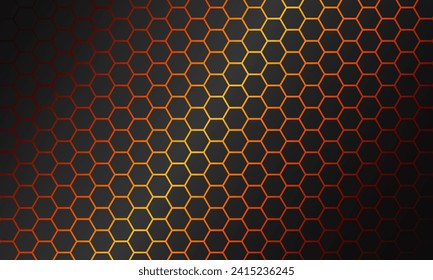 Modern gradient background hexagon pattern