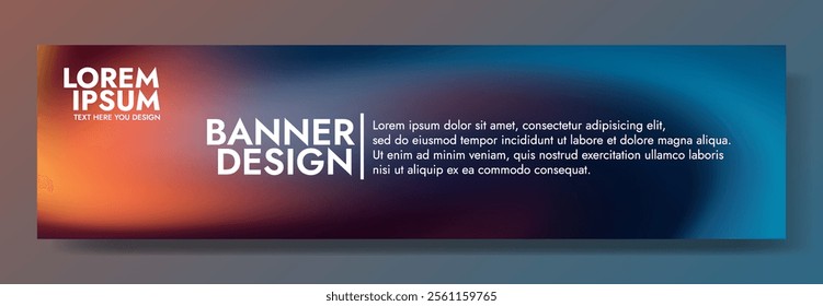 Modern Gradient Background Template with Lorem Ipsum Text