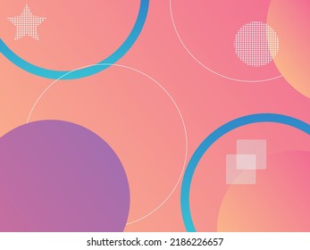 Modern gradient background with various text presentation areas.