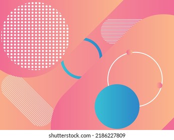 Modern gradient background with various text presentation areas.