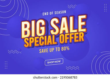 modern gradient big sale banner background 