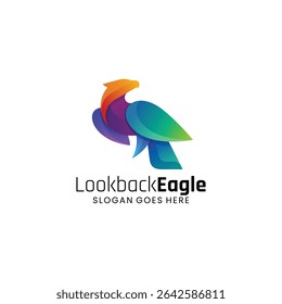 Modern Gradient Bird Logo Design