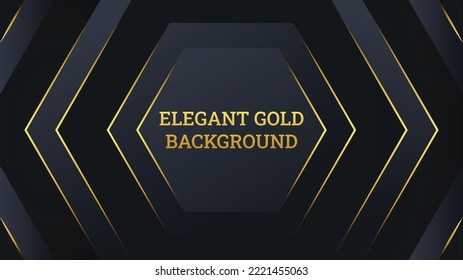 Modernes Schwarz mit goldenem, elegantem Hintergrund