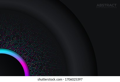 modern gradient bright color. geometric background. Abstract website landing page with circles illustration