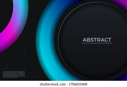 modern gradient bright color. geometric background. Abstract website landing page with circles illustration