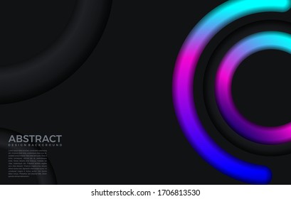 modern gradient bright color. geometric background. Abstract website landing page with circles illustration. Banner, wallpaper vector design template.