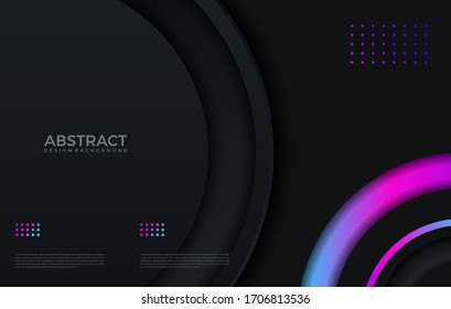 modern gradient bright color. geometric background. Abstract website landing page with circles illustration. Banner, wallpaper vector design template.