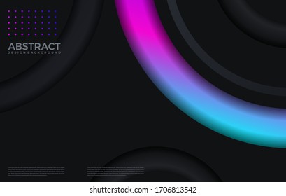 modern gradient bright color. geometric background. Abstract website landing page with circles illustration. Banner, wallpaper vector design template.