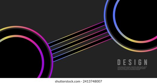 modern gradient bright color. geometric background. Abstract website landing page with circles illustration. Banner, wallpaper vector design template.