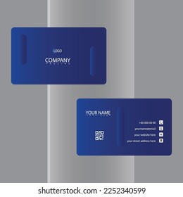 Modern Gradient Business Card Template Luxury Visiting Card Design For Corporate Use