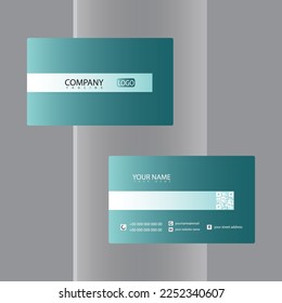 Modern Gradient Business Card Template Luxury Visiting Card Design For Corporate Use