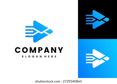 Modern Gradient Chat Communication Person Logo