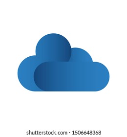 Modern gradient cloud vector design