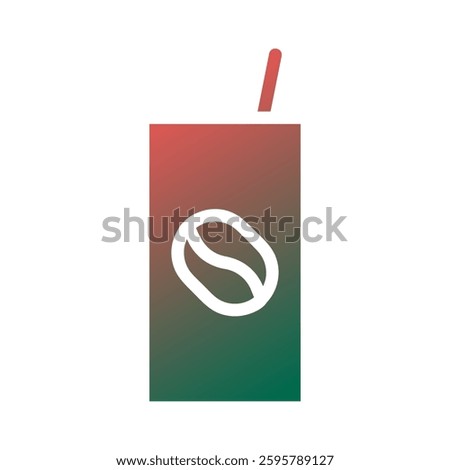 Modern Gradient Coffee Cup Vector Illustration