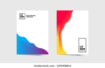 modern gradient colorful vector design background template. eps10