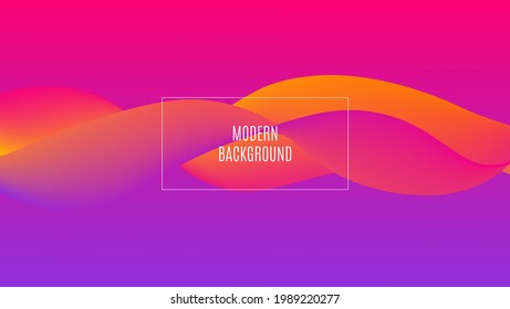 Fondo del elemento de elementos de ondas coloreadas de degradado moderno. Se Puede Utilizar Pancarta De Tiro, Papel De Fondo, Sitio Web, Movimiento O Presentación.