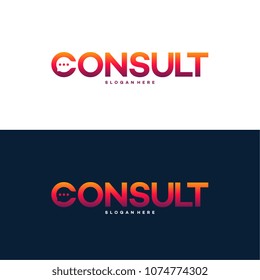 Modern Gradient Consulting agency logo template designs