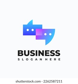 Diseños modernos de plantillas de logotipo de la Agencia de Asesoría de Gradientes, plantilla de logotipo de Consulta Elegante Simple